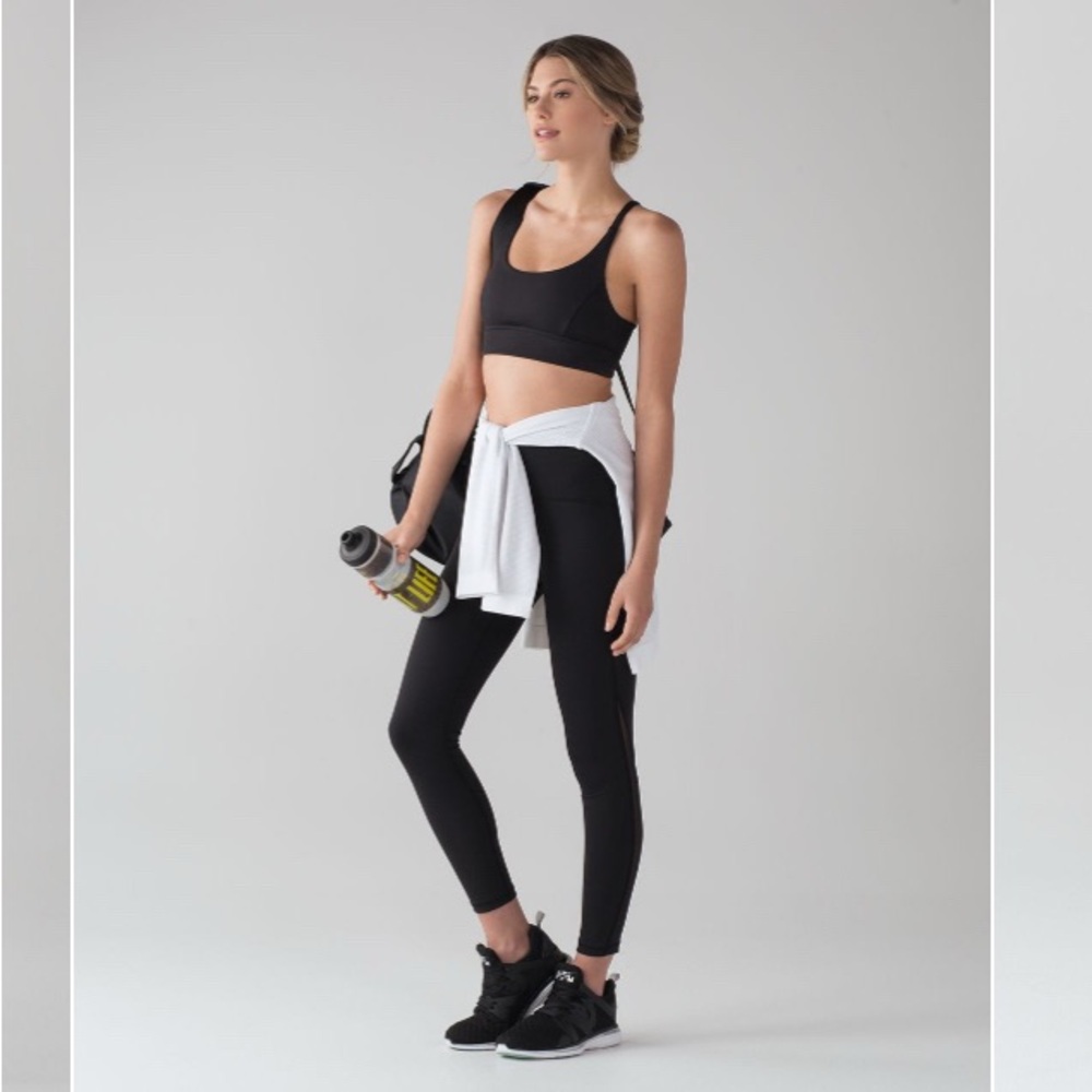 Lululemon Train Times 7/8 Pant 25" inseam Black Athleisure Size 4
